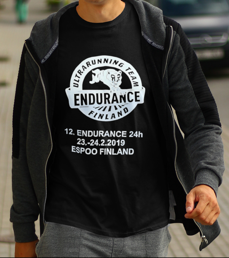 Endurance Finland Ultrarunning Team 12th 24h 23 24.2.2019 Espoo Finland T-Shirt