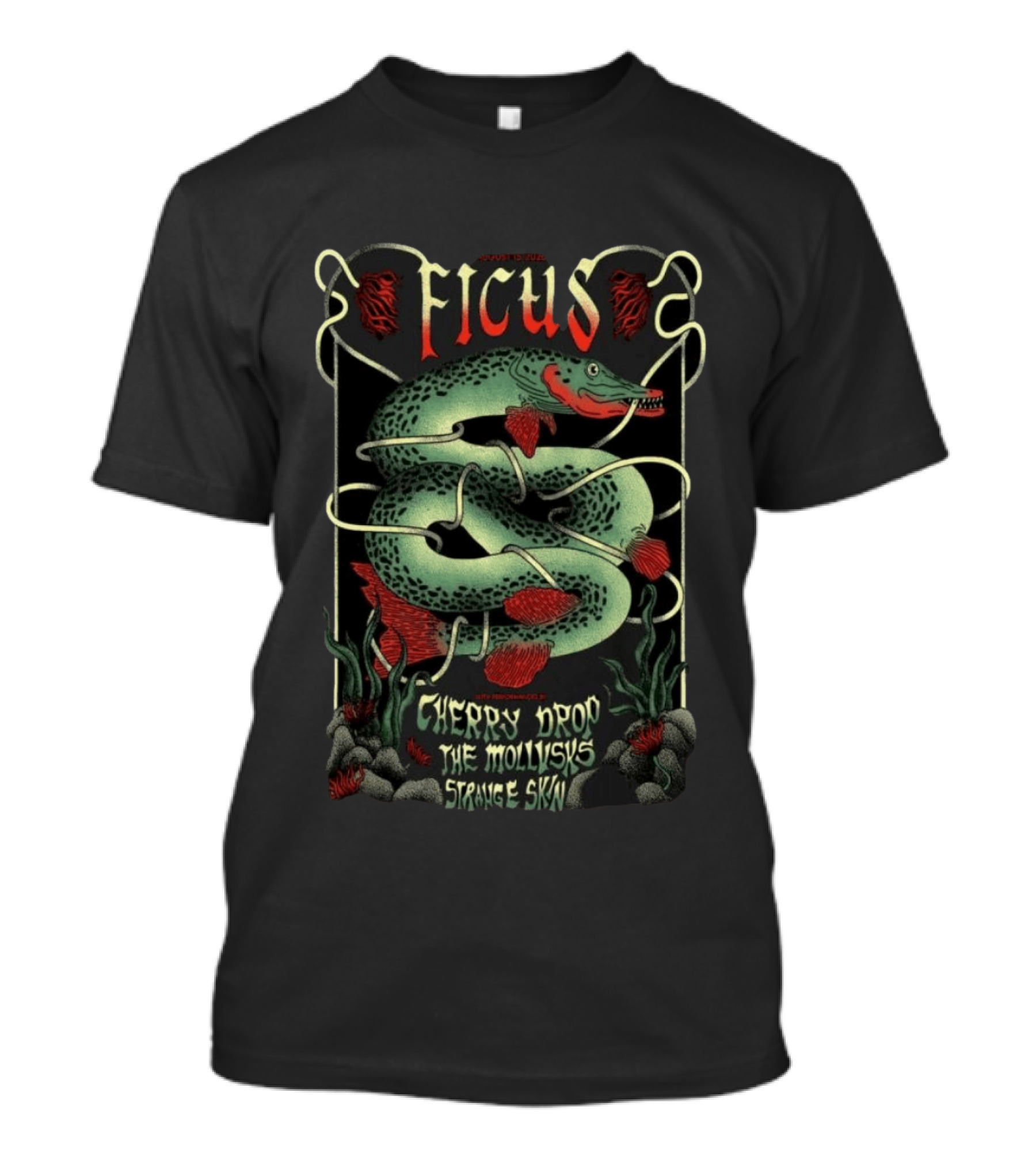 Ficus Cherry Drop The Mollusk's Strange Skin Aug 15 2026 Grand Rapids MI T-Shirt