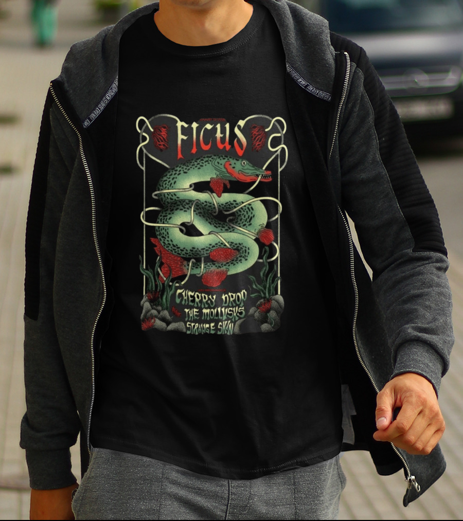Ficus Cherry Drop The Mollusk's Strange Skin Aug 15 2026 Grand Rapids MI T-Shirt