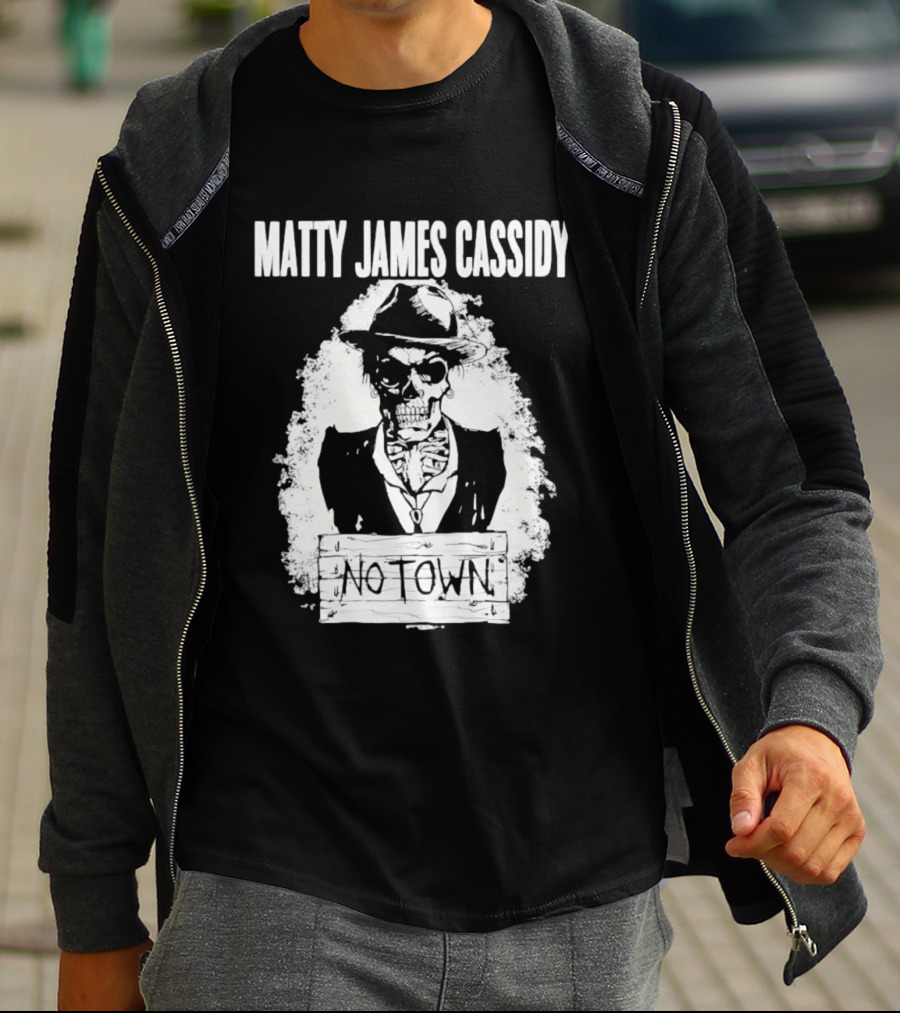 Matty James Cassidy No Town Musician Skull T-Shirt