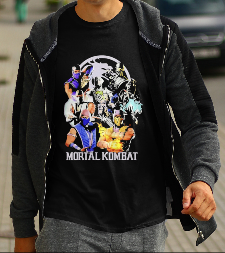 Mortal Kombat Sub Zero Ninja Characters Group T-Shirt