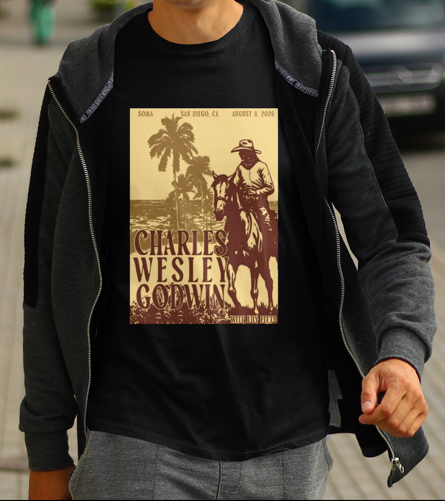 SOMA San Diego CA August 8 2026 Charles Wesley Godwin With Lilly Hiatt T-Shirt