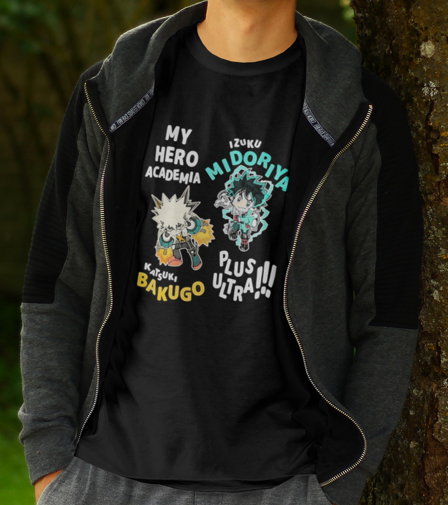 My Hero Academia Izuku Midoriya Katsuki Bakugo Plus Ultra T-Shirt