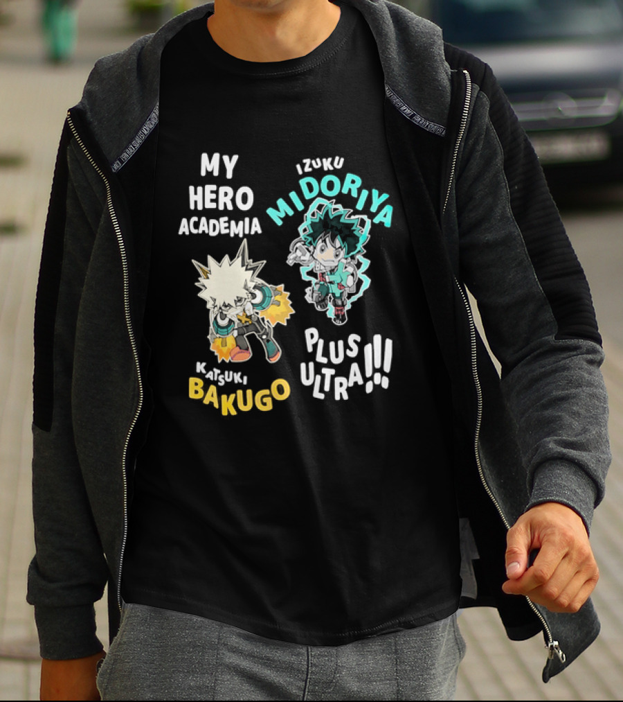 My Hero Academia Izuku Midoriya Katsuki Bakugo Plus Ultra T-Shirt