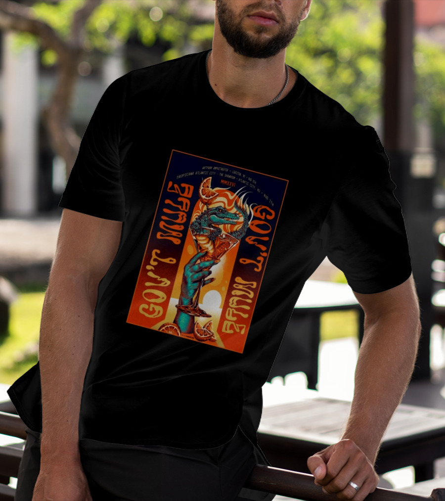 Gov't Mule Artpark Amphitheater Lewiston NY August 5 2026 Alligator Cocktail Tropicana Atlantic City August 7 MMXXVI T-Shirt