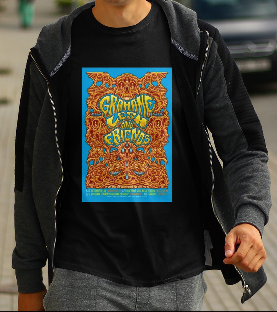 Grahame Lesh And Friends Tour August 2026 Hamilton Annapolis Ridgefield Buchanan Common Garcia's T-Shirt