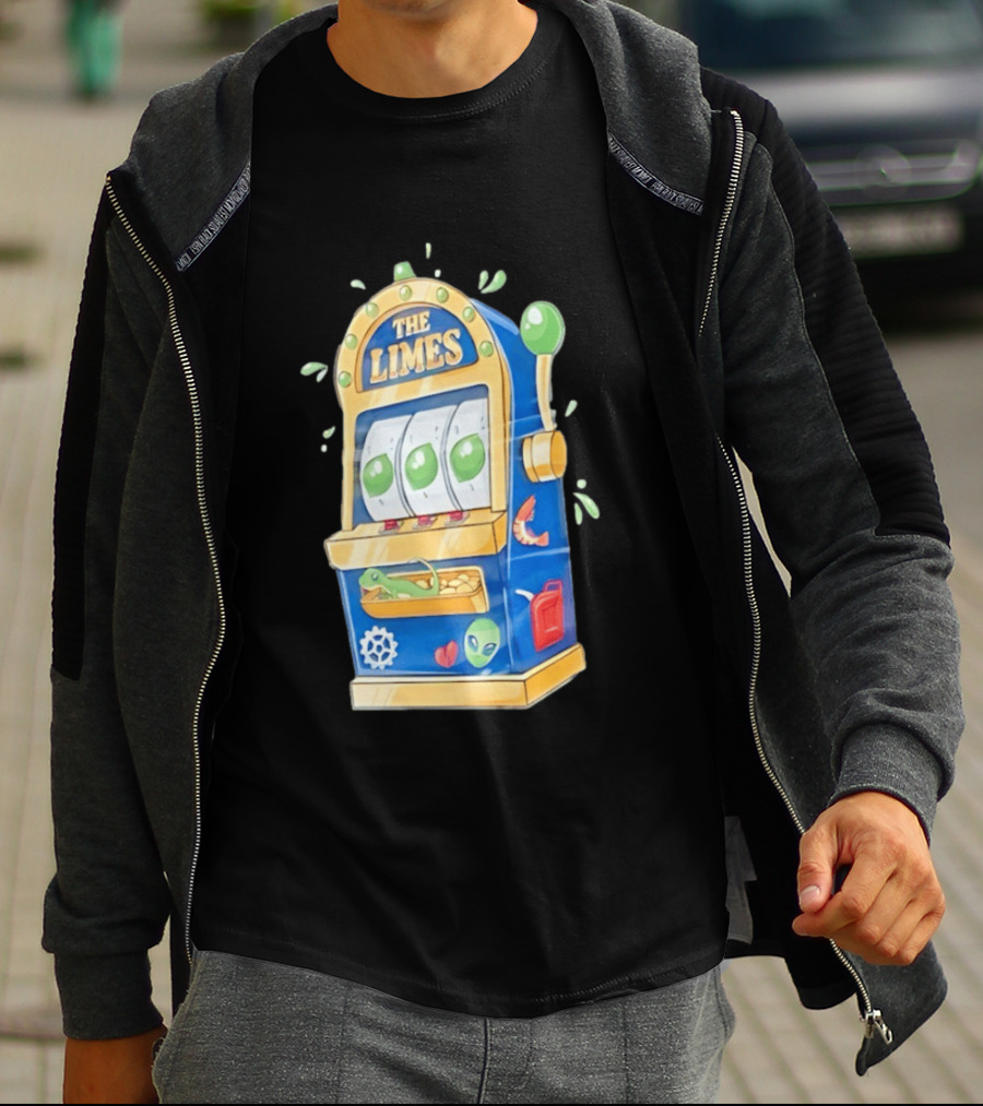 The Limes Slot Machine Gambling Casino With Aliens And Citrus T-Shirt