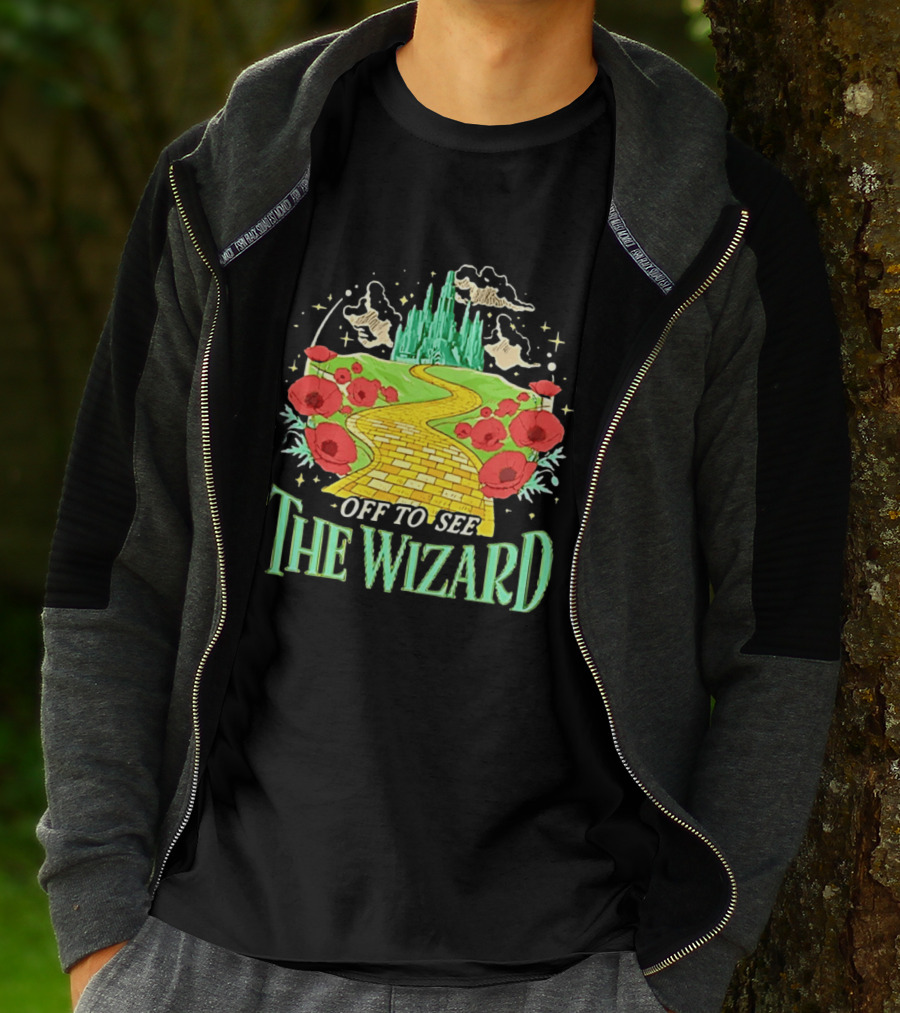 Off To See The Wizard Yellow Brick Road Fantasy Longsleeve T-Shirt
