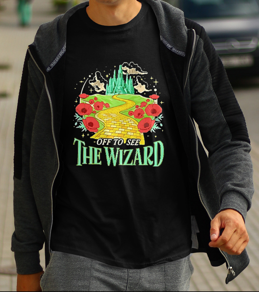 Off To See The Wizard Yellow Brick Road Fantasy Longsleeve T-Shirt