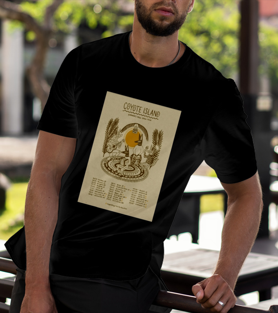 Coyote Island Summer Fall 2026 Tour Portland Boise Berkeley Petaluma T-Shirt