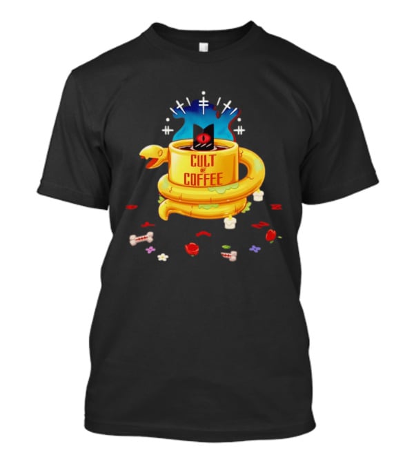 Cult Of Coffee Occult Snake Candle Witchcraft Cup T-Shirt