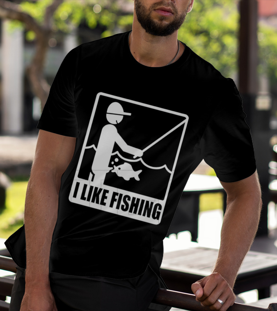 I Like Fishing Fisherman Angler Catching Fish T-Shirt