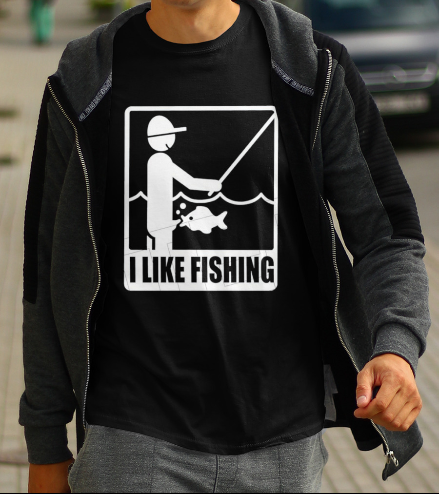 I Like Fishing Fisherman Angler Catching Fish T-Shirt