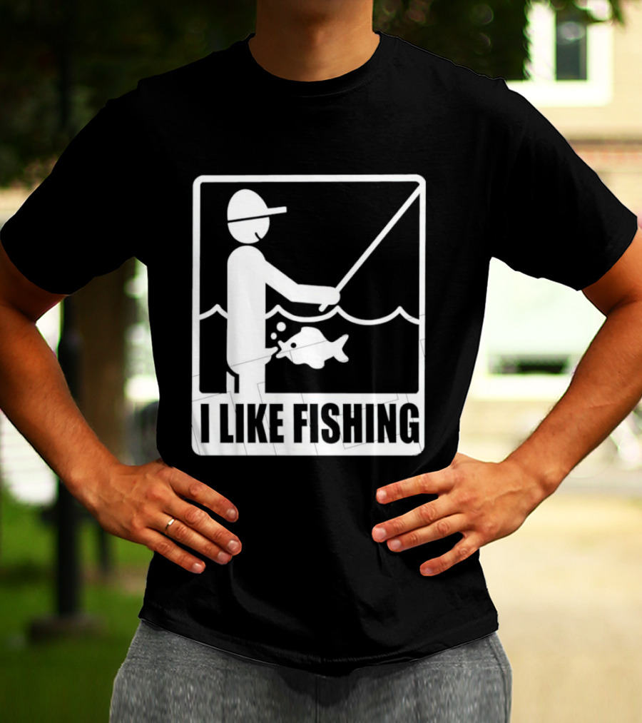 I Like Fishing Fisherman Angler Catching Fish T-Shirt