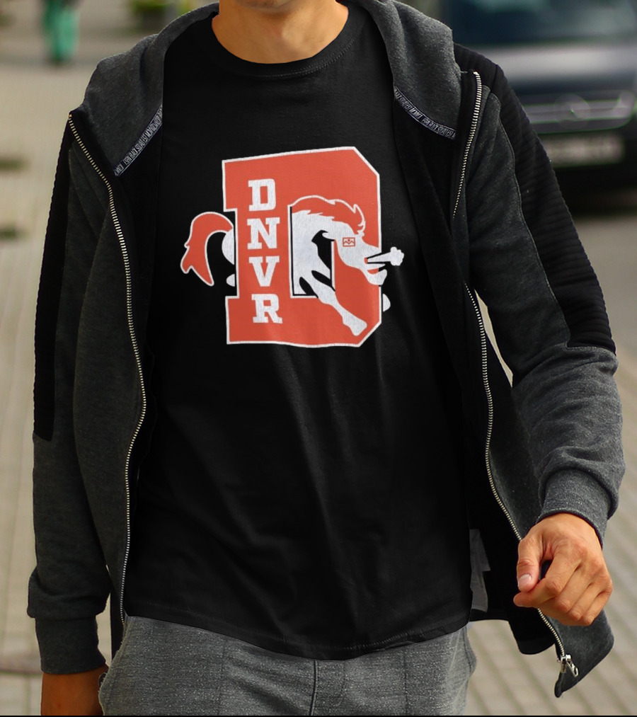 DNVR Denver Broncos Retro Horse Head T-Shirt