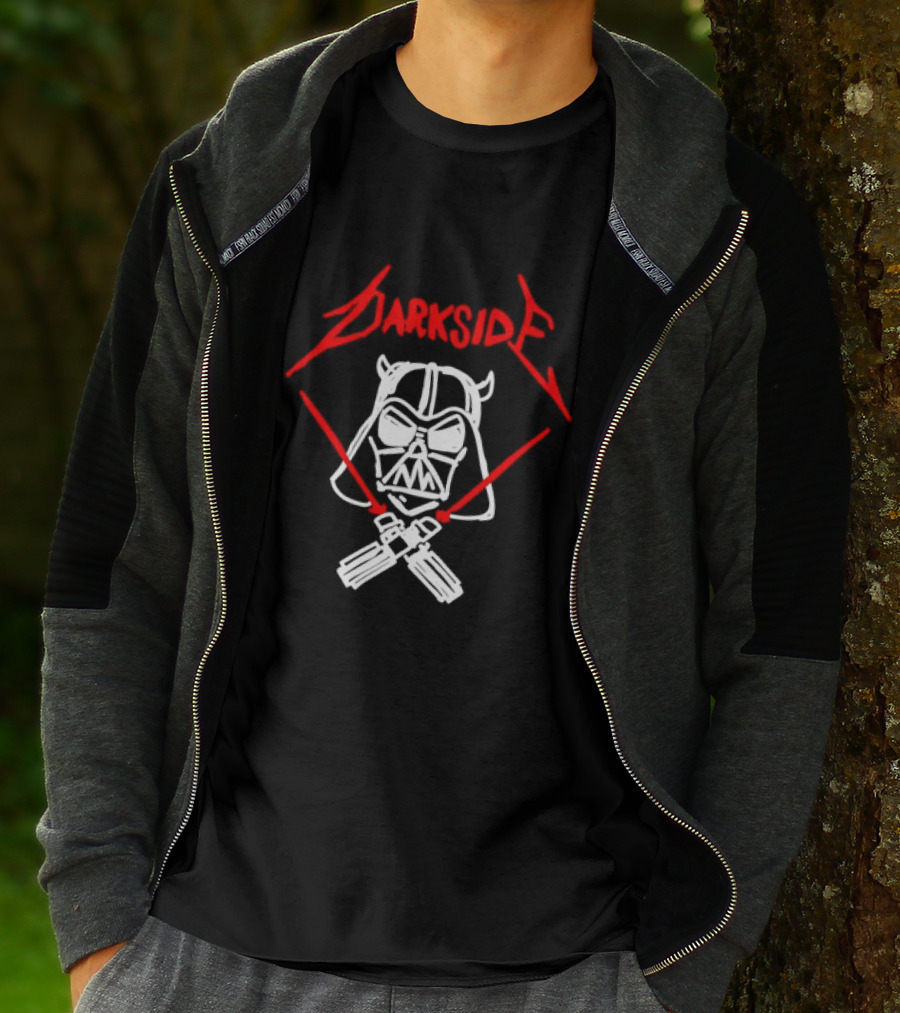 Darth Vader Join The Dark Side Metal Crossover Darkside Zwrocle Lightsabers T-Shirt