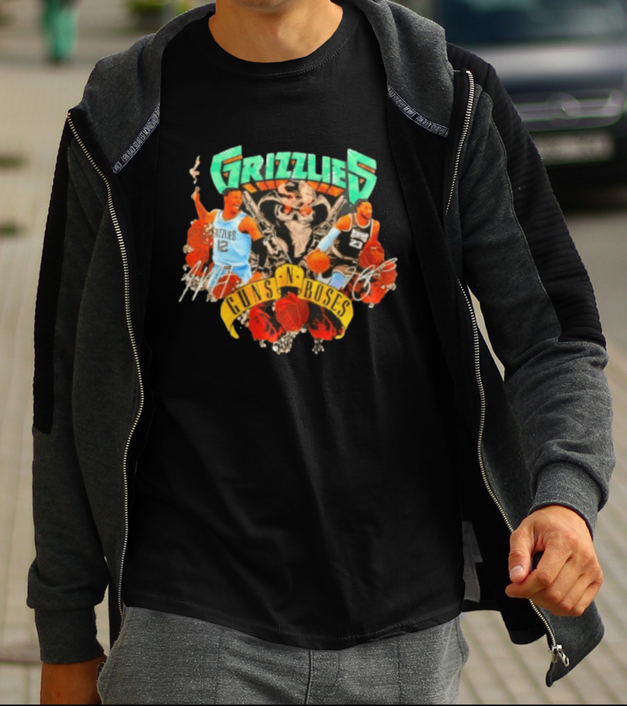 Guns N' Roses Grizzlies Ja Morant Memphis Basketball T-Shirt