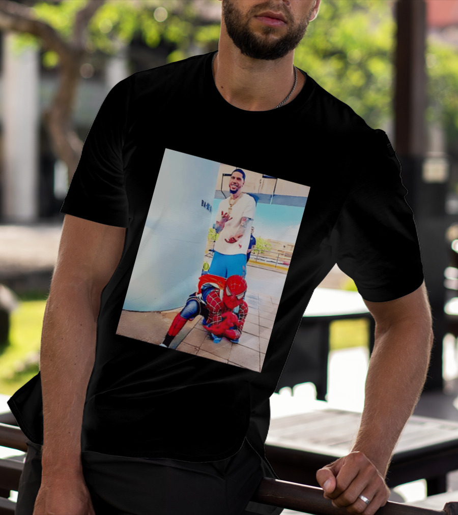 Jayson Tatum Spider Man Boston Celtics T-Shirt