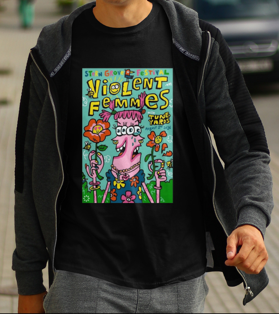 Stern Grove Festival Violent Femmes Tune Yards August 2 2026 San Francisco T-Shirt