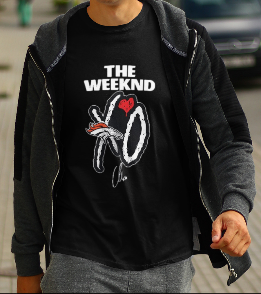 THE WEEKND XO Denver Broncos Collaboration T-Shirt