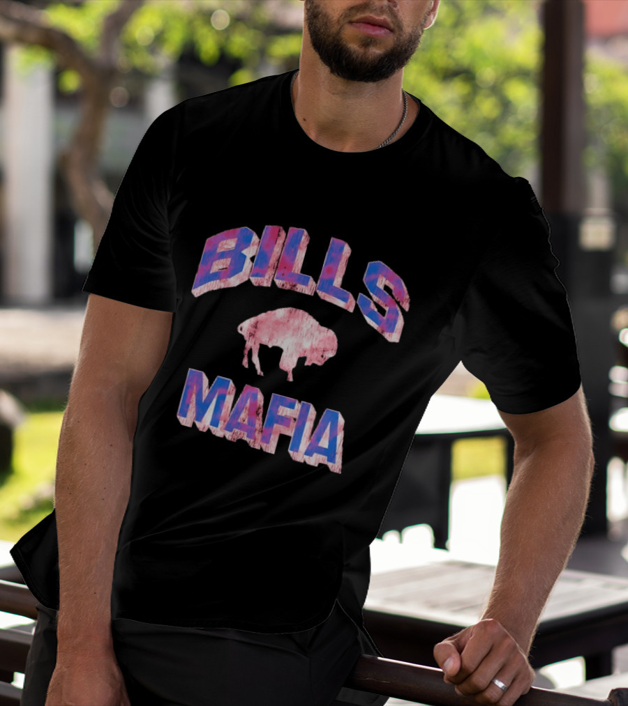 Bills Mafia Distressed Buffalo Bills Football T-Shirt