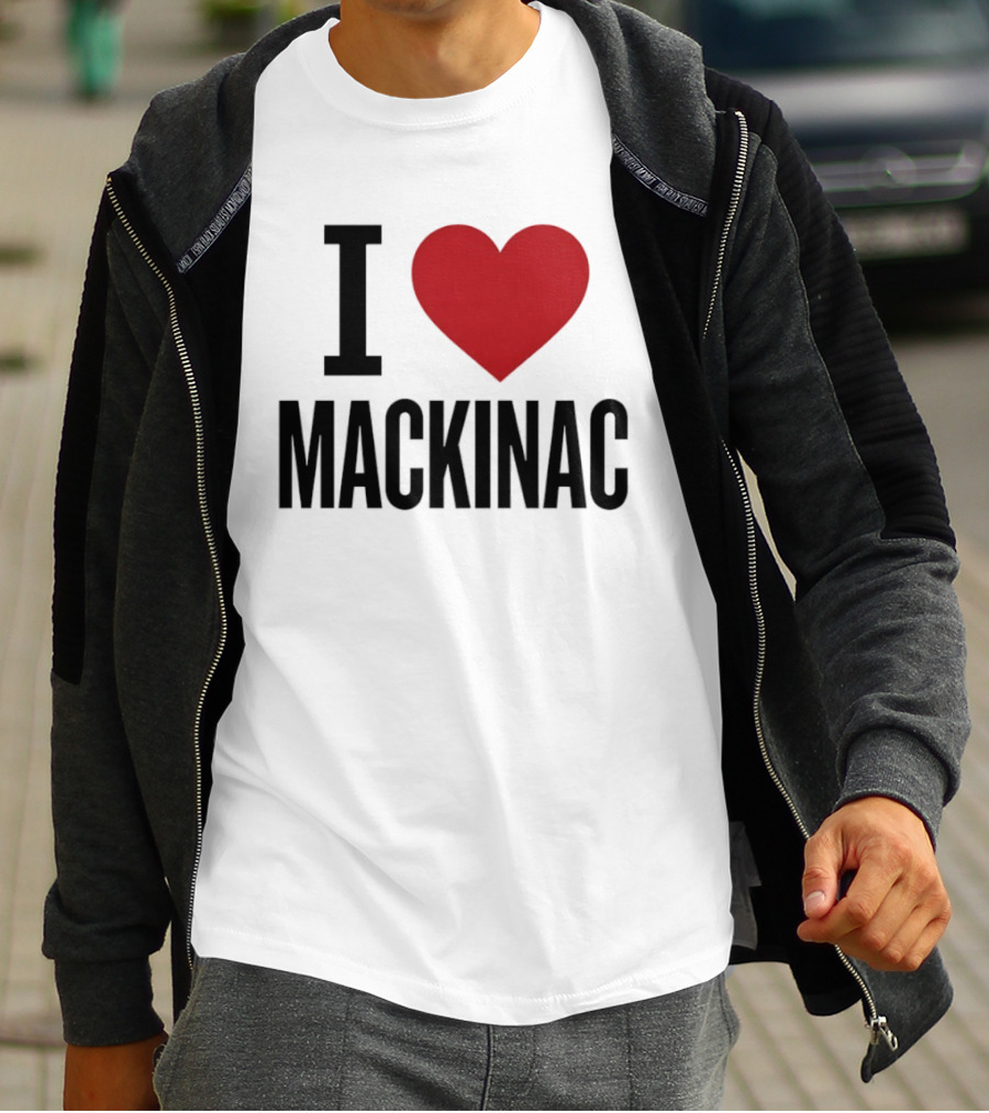 I Love Mackinac Michigan Travel Vacation T-Shirt