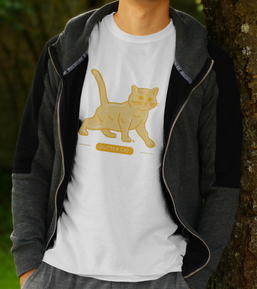 Butter Cat Animal Kitten Playful T-Shirt