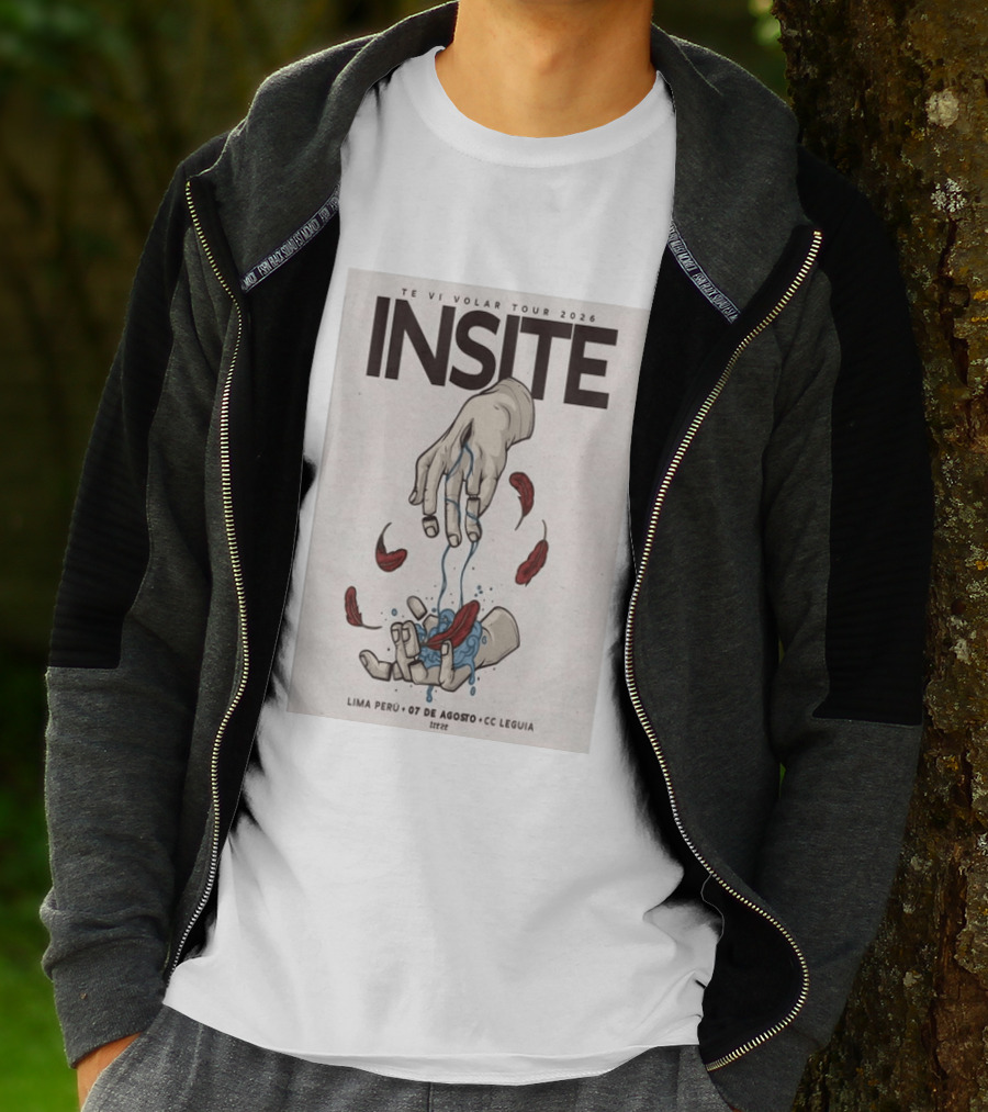 INSITE Te Vi Volar Tour 2026 Lima Perú 07 De Agosto CC Leguia T-Shirt