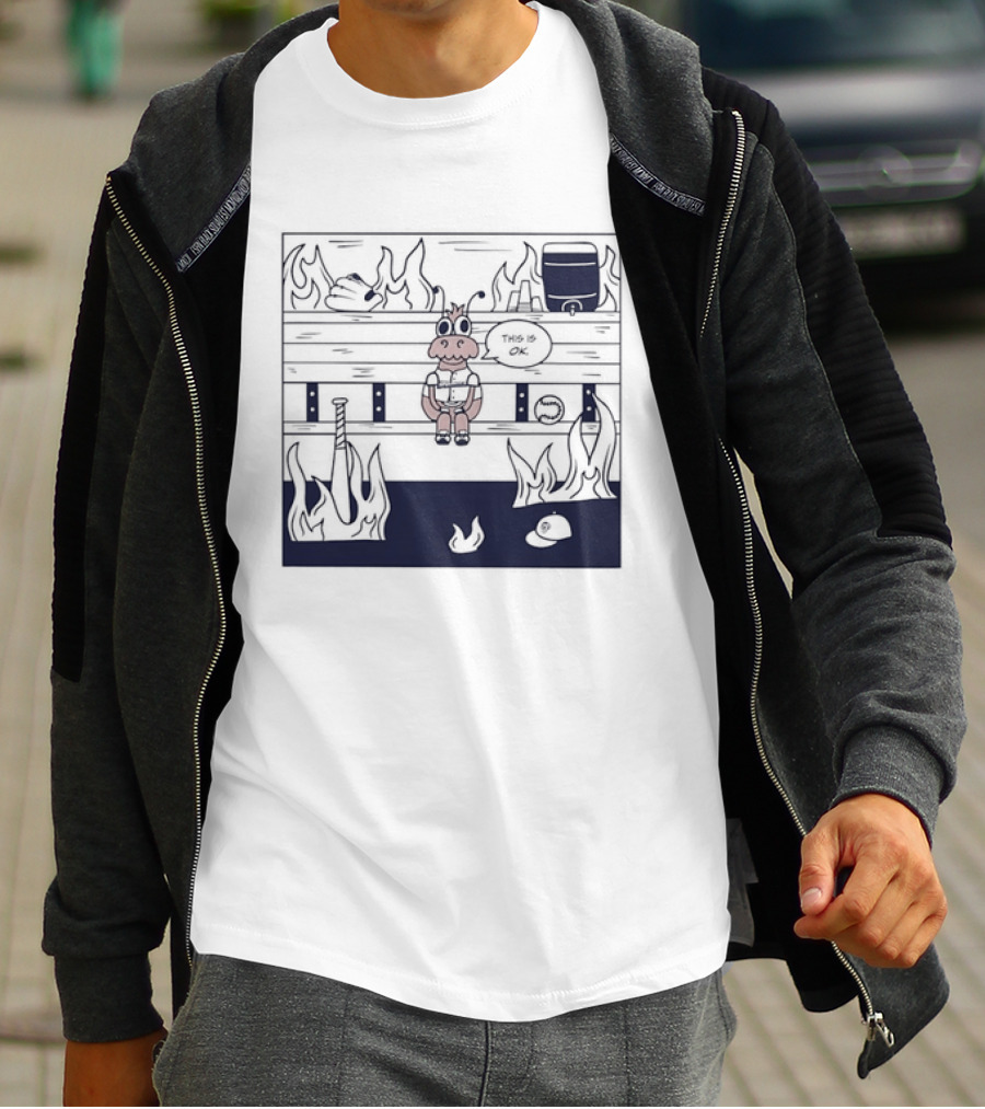 Philadelphia Phillies Baseball Meme This Is Fine T-Shirt