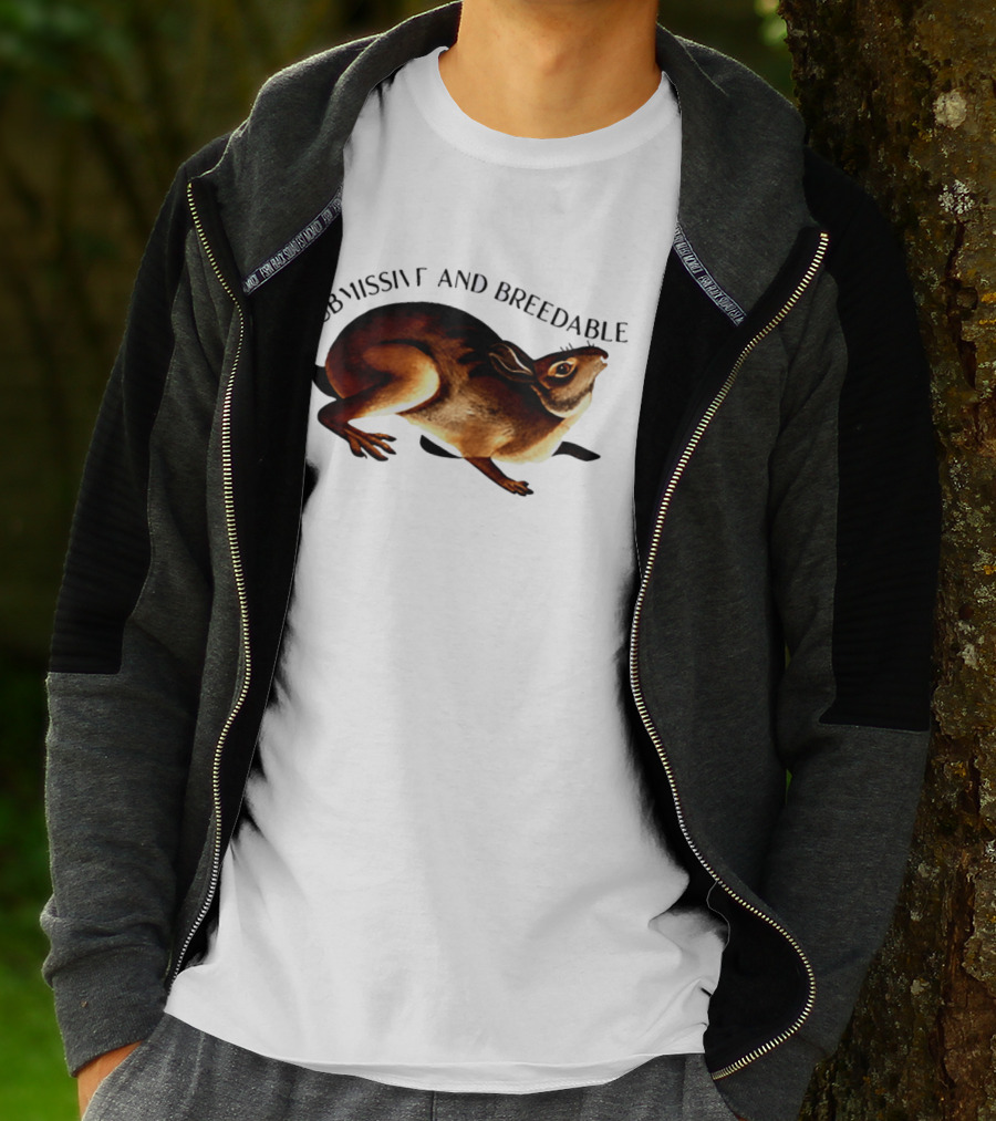 Submissive And Breedable Rabbit Meme T-Shirt