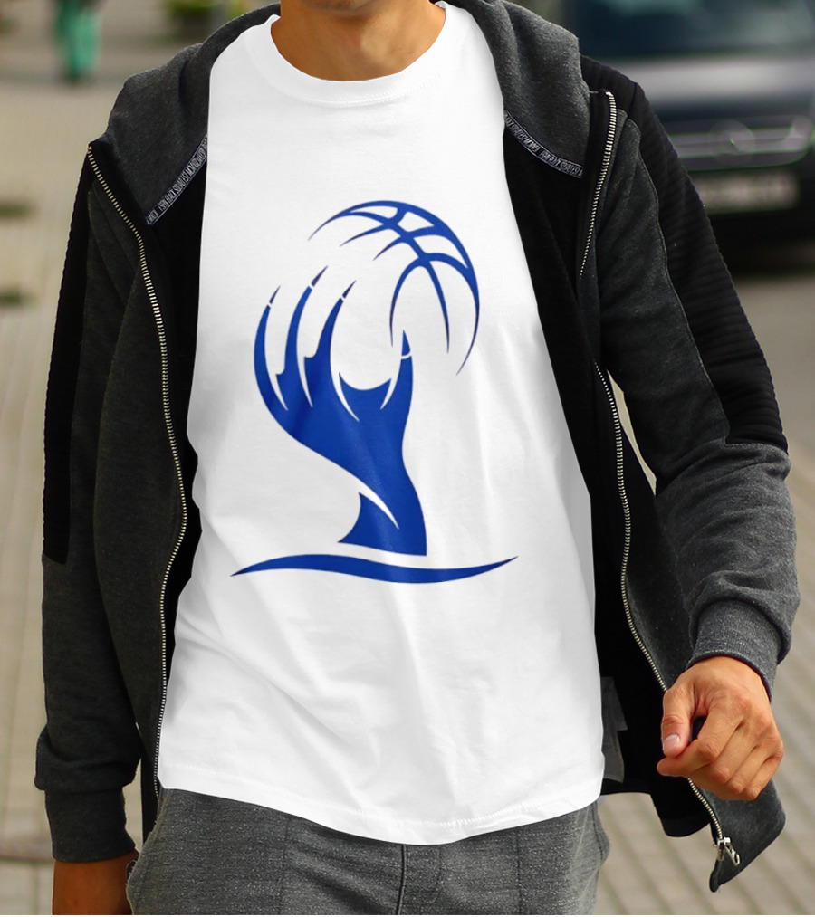 Cleveland Sirens The Claw Basketball Blue Wave T-Shirt