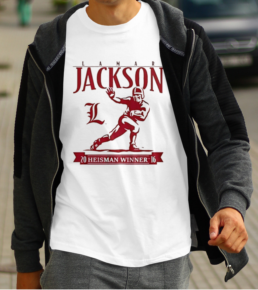 Lamar Jackson Louisville Football Heisman Winner 2016 T-Shirt