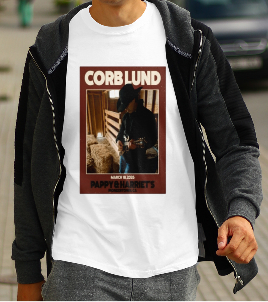 Corb Lund Live At Pappy & Harriet's Pioneertown CA March 18 2026 T-Shirt