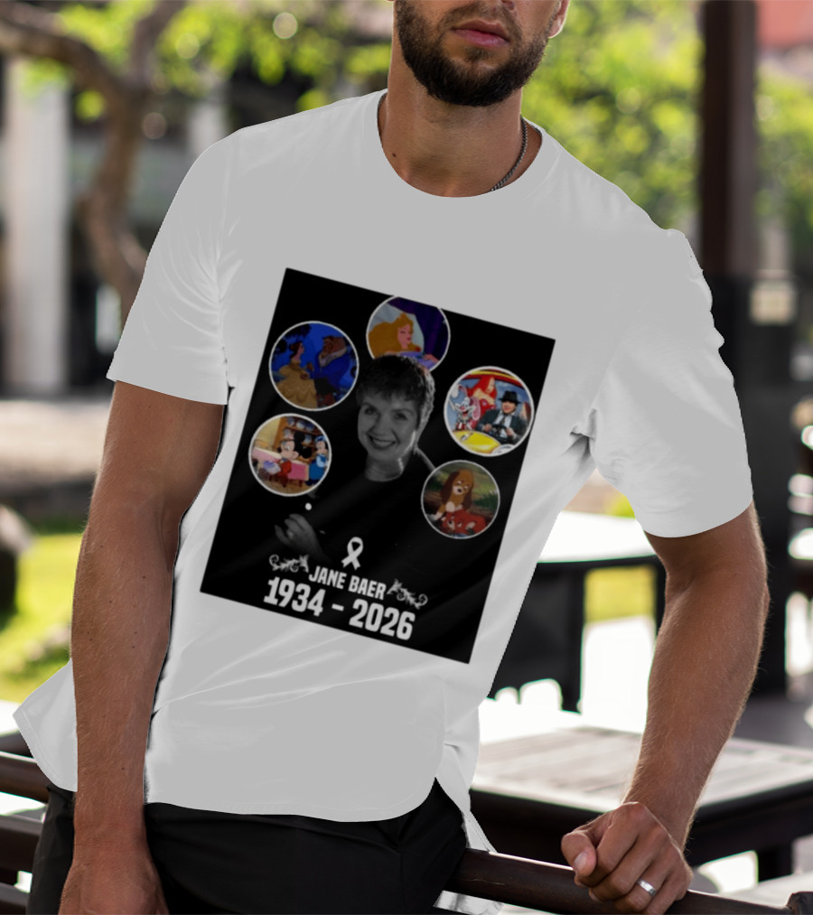 Jane Baer 1934 2026 Beauty And The Beast Sleeping Beauty Dumbo Mary Poppins Fox And The Hound Mickey Mouse T-Shirt