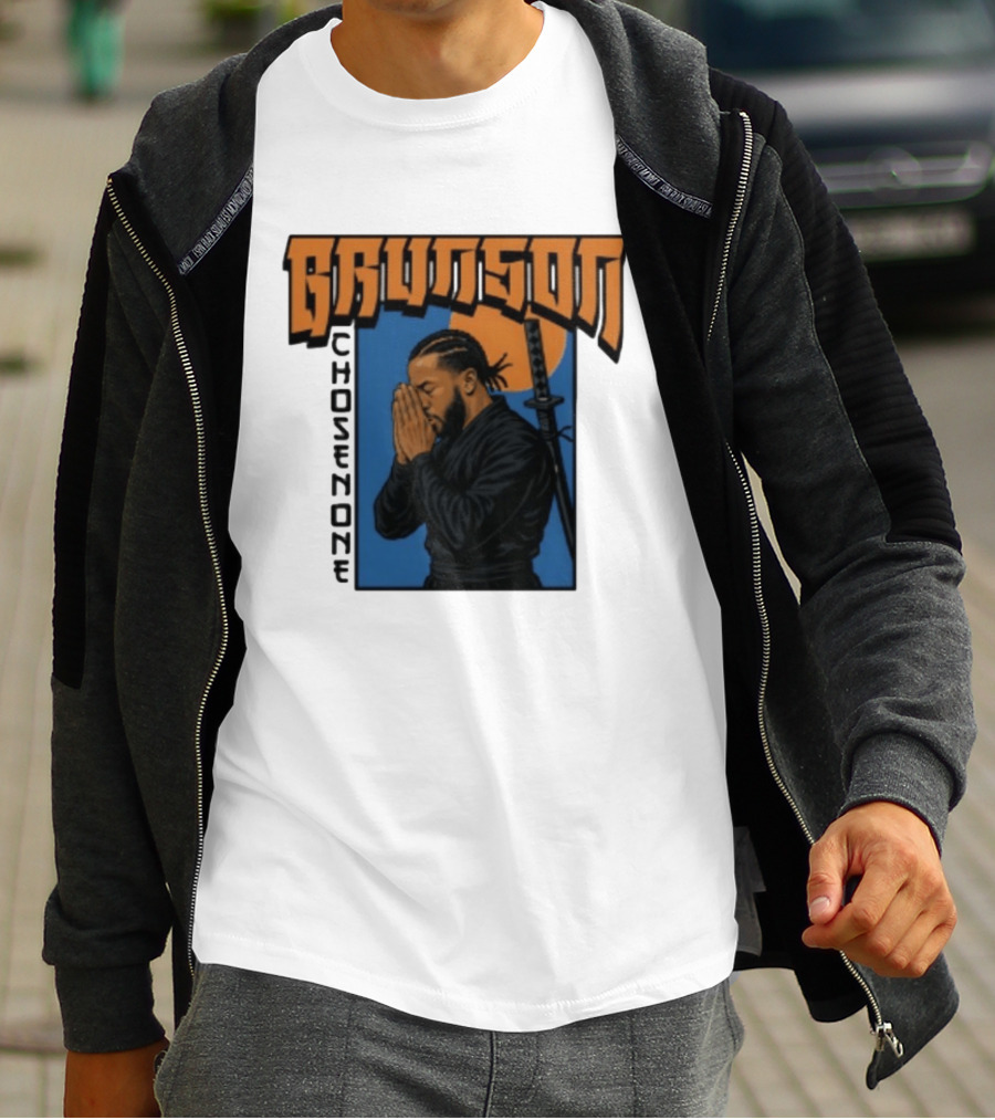 Brunson Chosen One Samurai Style Meditation And Sword T-Shirt