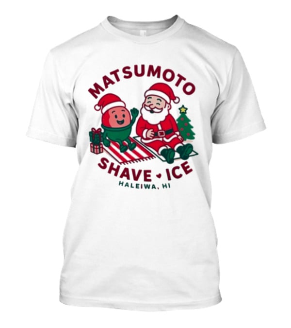Matsumoto Shave Ice Christmas Haleiwa HI Santa Holiday 2025 T-Shirt