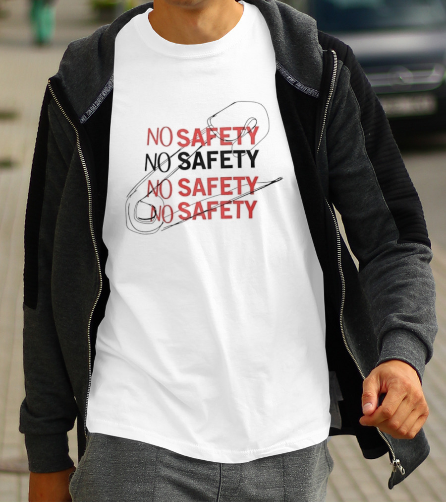 No Safety Pop Up With Safety Pin T-Shirt