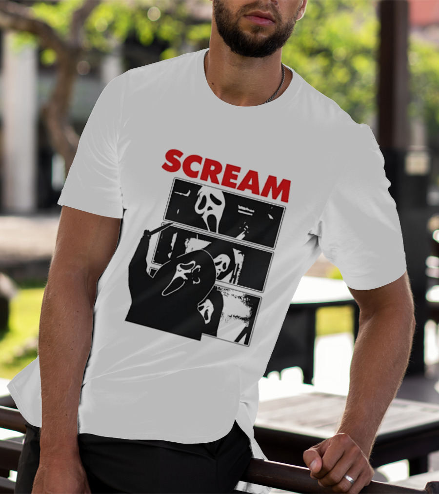 Scream Ghostface Slasher Horror Movie 90s T-Shirt