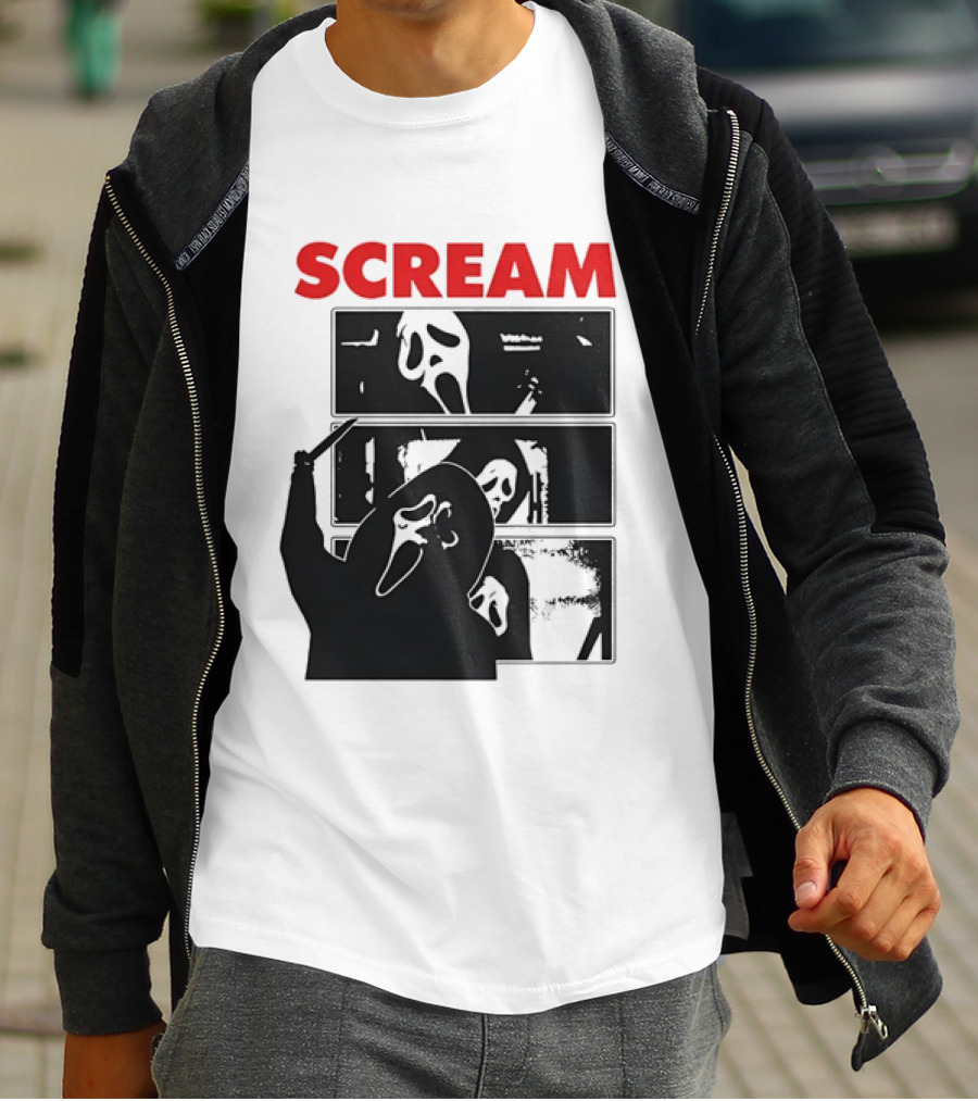 Scream Ghostface Slasher Horror Movie 90s T-Shirt