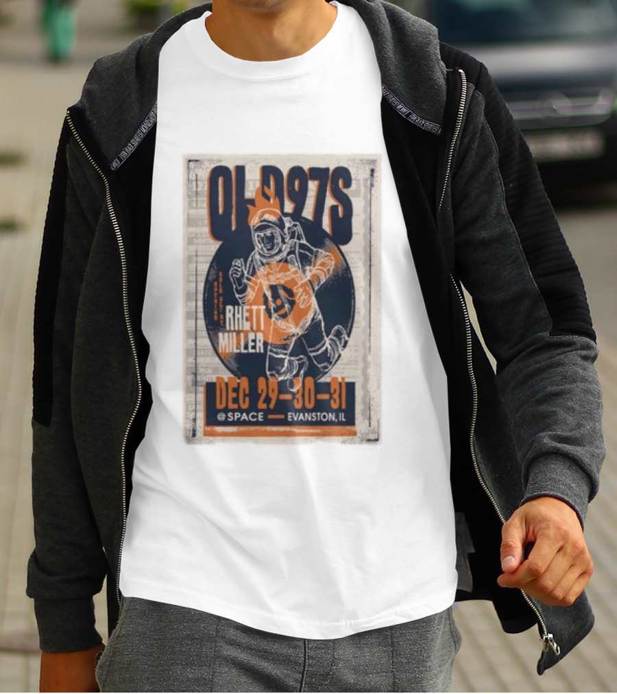 Old 97s Rhett Miller Dec 29 30 31 2025 Space Evanston Il T-Shirt