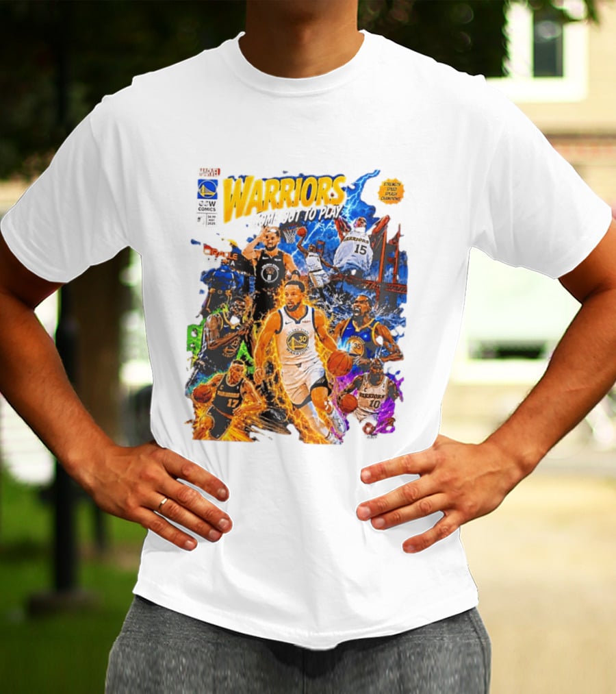 Golden State Warriors Come Out To Play Comic Book Marvel Oracle Arena T-Shirt