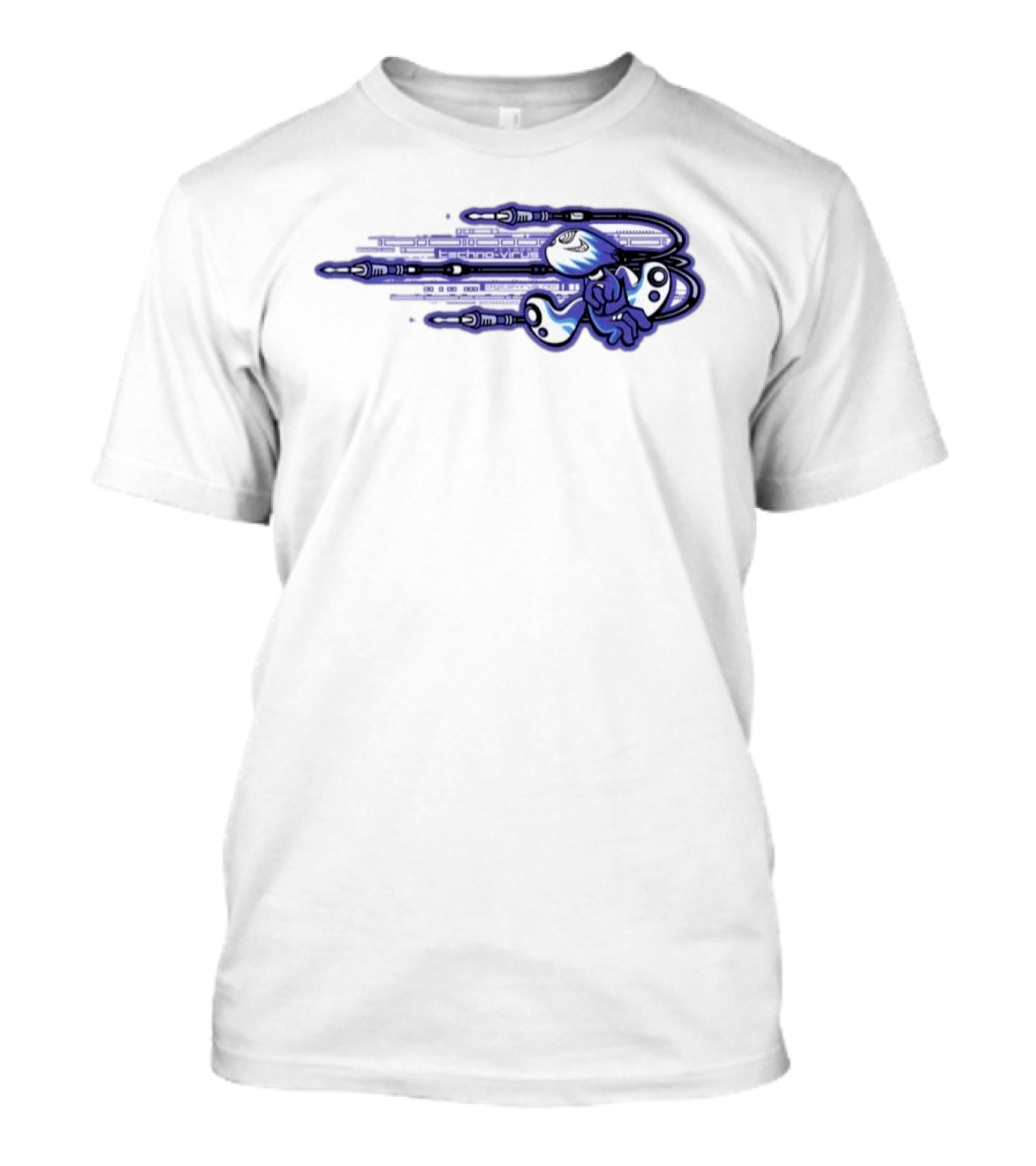 Techno Virus Digitalvirus No1 Cyber Character With Circuit T-Shirt