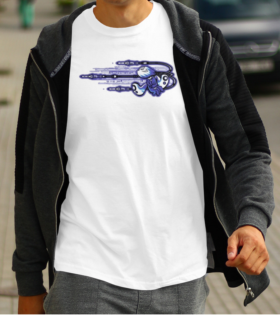 Techno Virus Digitalvirus No1 Cyber Character With Circuit T-Shirt
