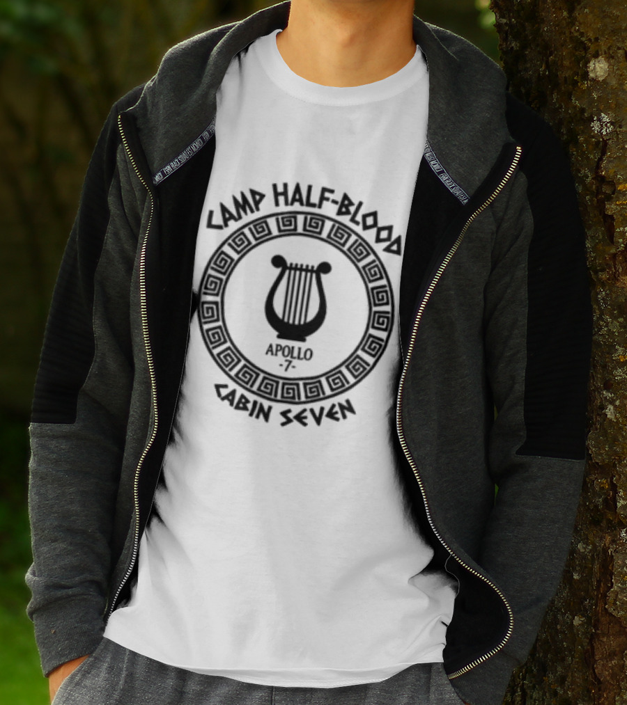 Camp Half Blood Apollo 7 Cabin Seven Lyre T-Shirt