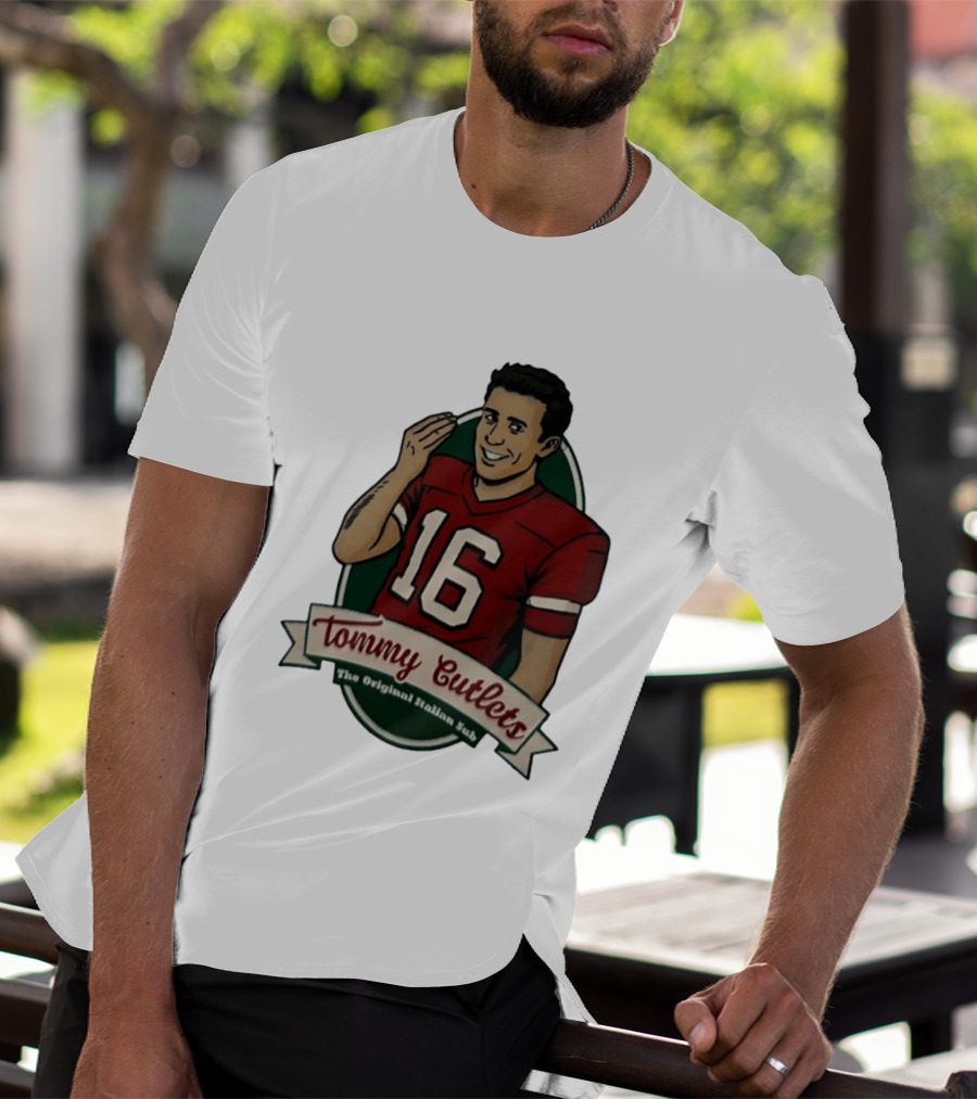 Tommy DeVito 16 Football Jersey Tommy Cutlets The Original Italian Sub T-Shirt