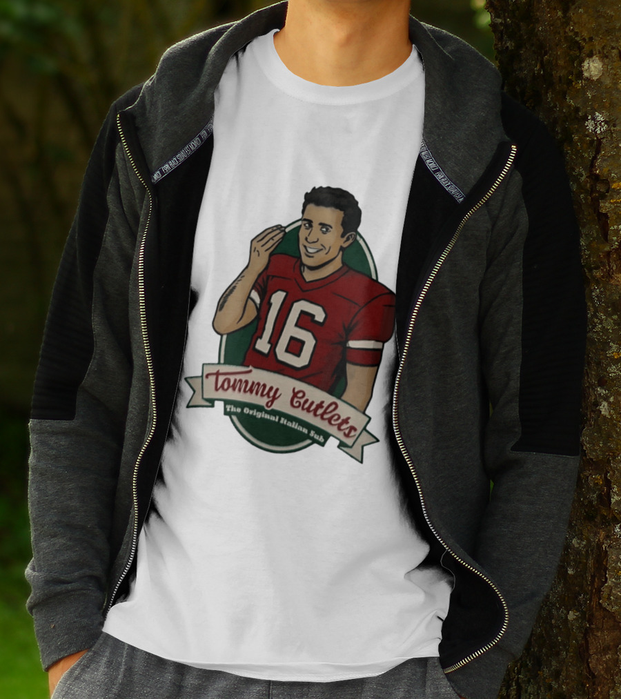 Tommy DeVito 16 Football Jersey Tommy Cutlets The Original Italian Sub T-Shirt