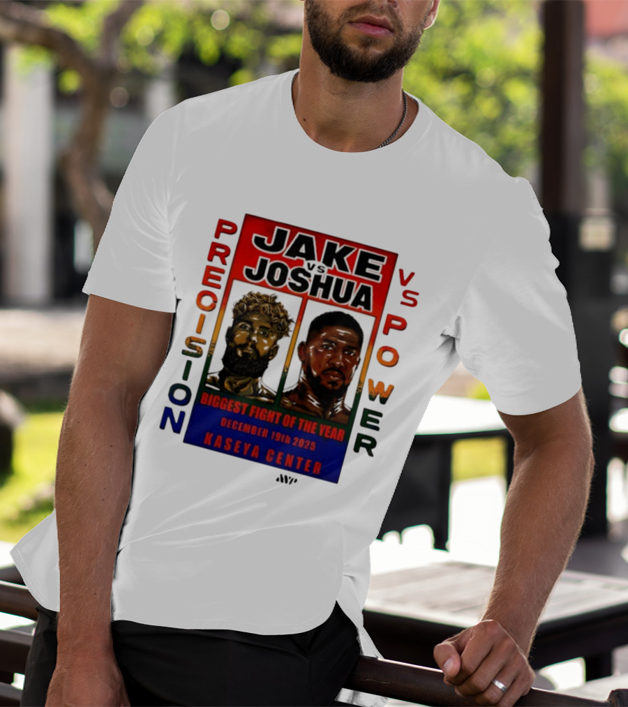 Jake Paul Vs Anthony Joshua Precision Vs Power Biggest Fight Of The Year December 19th 2025 Kaseya Center T-Shirt