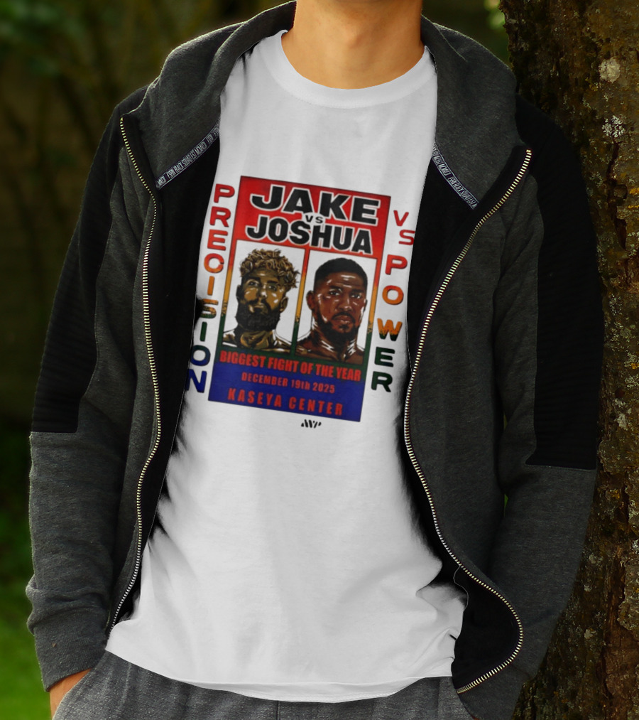 Jake Paul Vs Anthony Joshua Precision Vs Power Biggest Fight Of The Year December 19th 2025 Kaseya Center T-Shirt