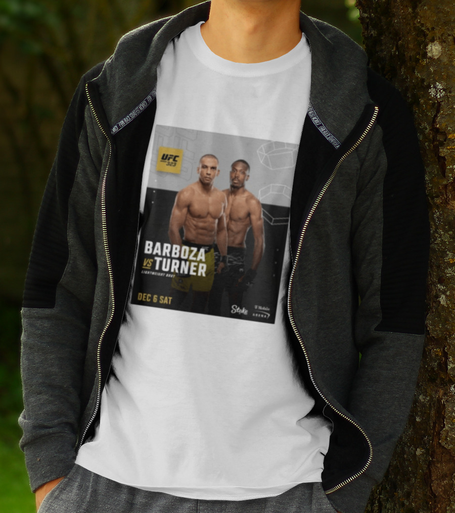 UFC 323 Barboza Vs Turner Lightweight Bout December 6 Sat 2025 Mobile Arena T-Shirt