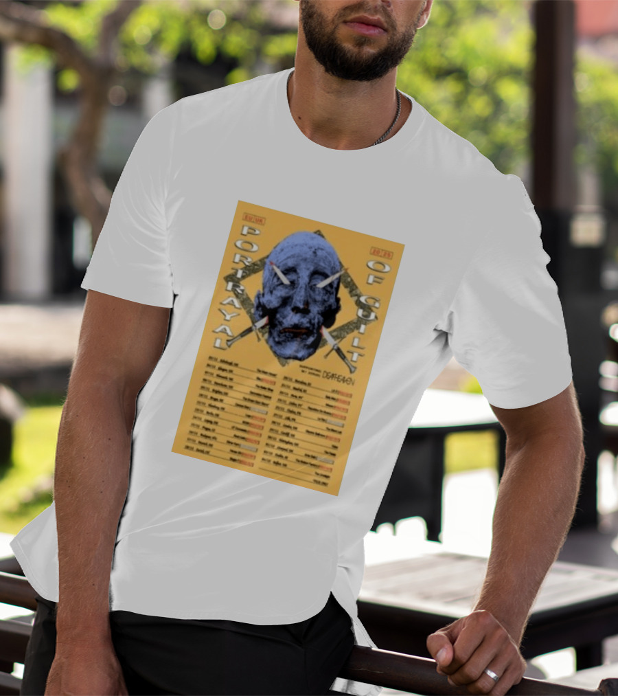 Portrayal Of Guilt Europe Tour 2025 Featuring Deafheaven Dates And Locations T-Shirt
